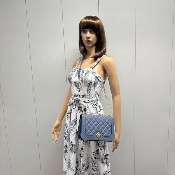 SUPER SALE QUILTED FLAP BAG SLATE BLUE - Picture 3 of 10